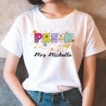 Pre-K Teacher Shirt, Retro Back to School Teacher T-Shirt - Image 3