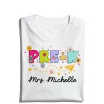 Pre-K Teacher Shirt, Retro Back to School Teacher T-Shirt - Image 5