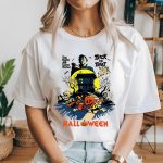 Spooky Night Trick Or Treat Haunted House Halloween T-Shirt - Image 2