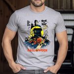 Spooky Night Trick Or Treat Haunted House Halloween T-Shirt - Image 5