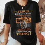 Warrior Of God, Jesus Born As A Baby Preached As A Child - Gift For Christian T-Shirt