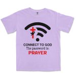 Connect To God The Password Is Prayer Unisex Comfort Colors® 1717 Heavyweight T-Shirt - Image 5