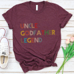 Uncle Godfather Legend Funny Tee Shirt Gift  T-Shirt - Image 6