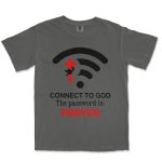 Connect To God The Password Is Prayer Unisex Comfort Colors® 1717 Heavyweight T-Shirt - Image 4