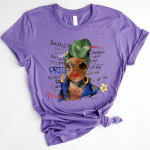 African American Pride History Natural Socialite Positivity Standard T-Shirt - Image 4