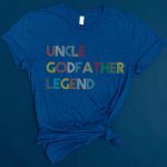Uncle Godfather Legend Funny Tee Shirt Gift  T-Shirt - Image 3