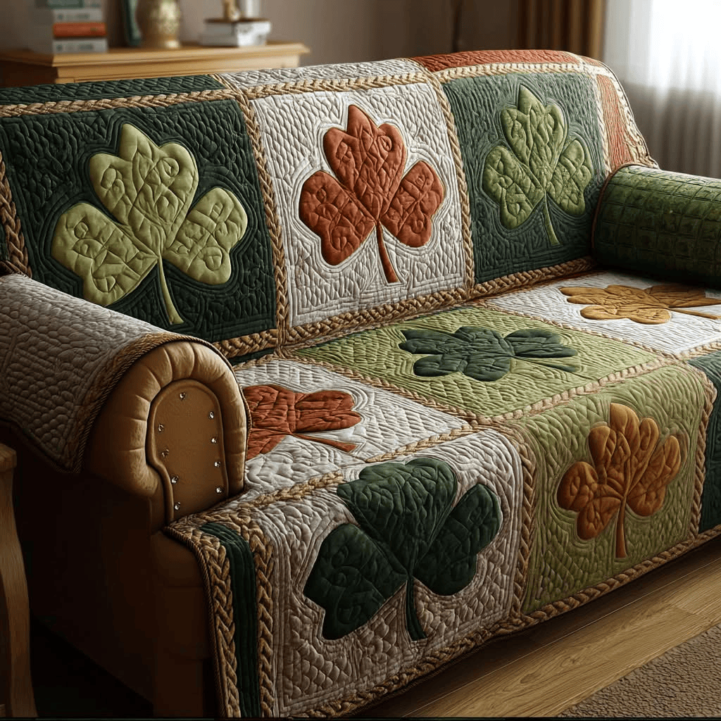 Patrick's Day Decor Quilted Bedding Set Flower Garden Bed Sheet Set Room Decor Xmas Gifts For Women